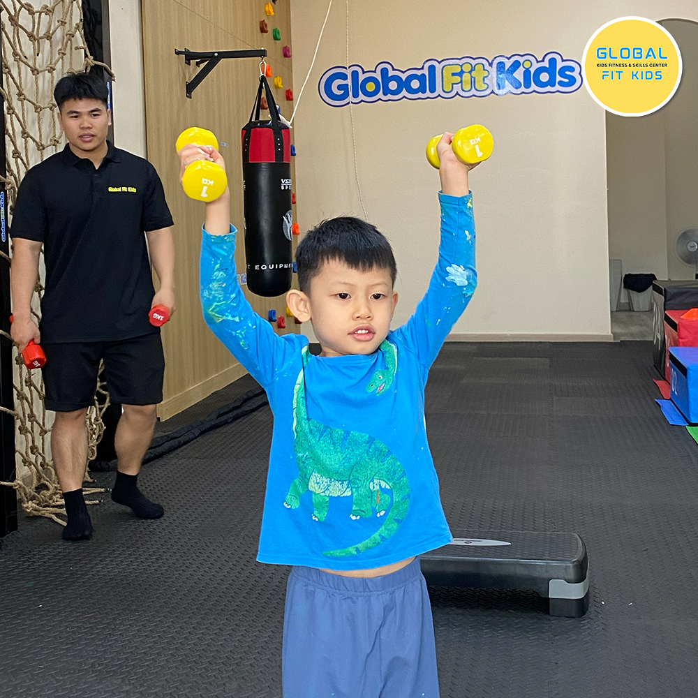Bé tập luyện tại Global Fit Kids
